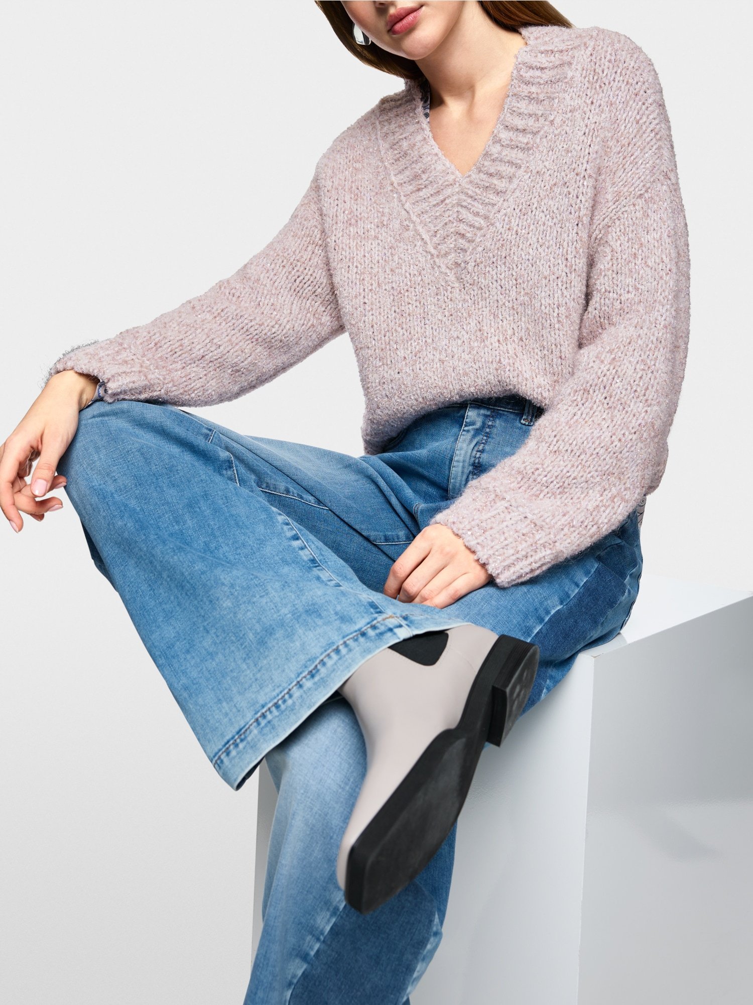 Glitzer Pullover Knitted in Germany