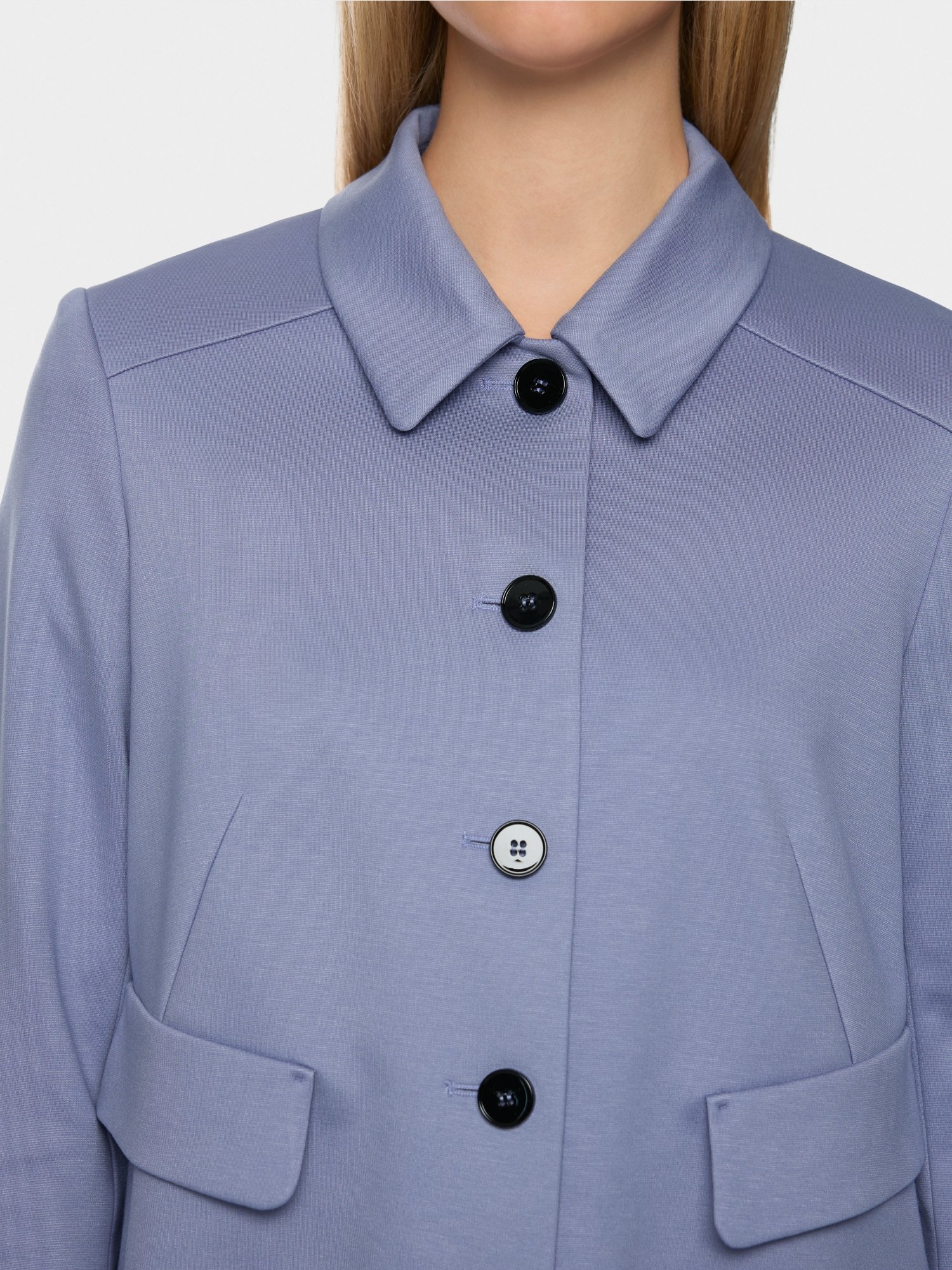 Kurzjacke mit Ärmelschlitzen Lavendel