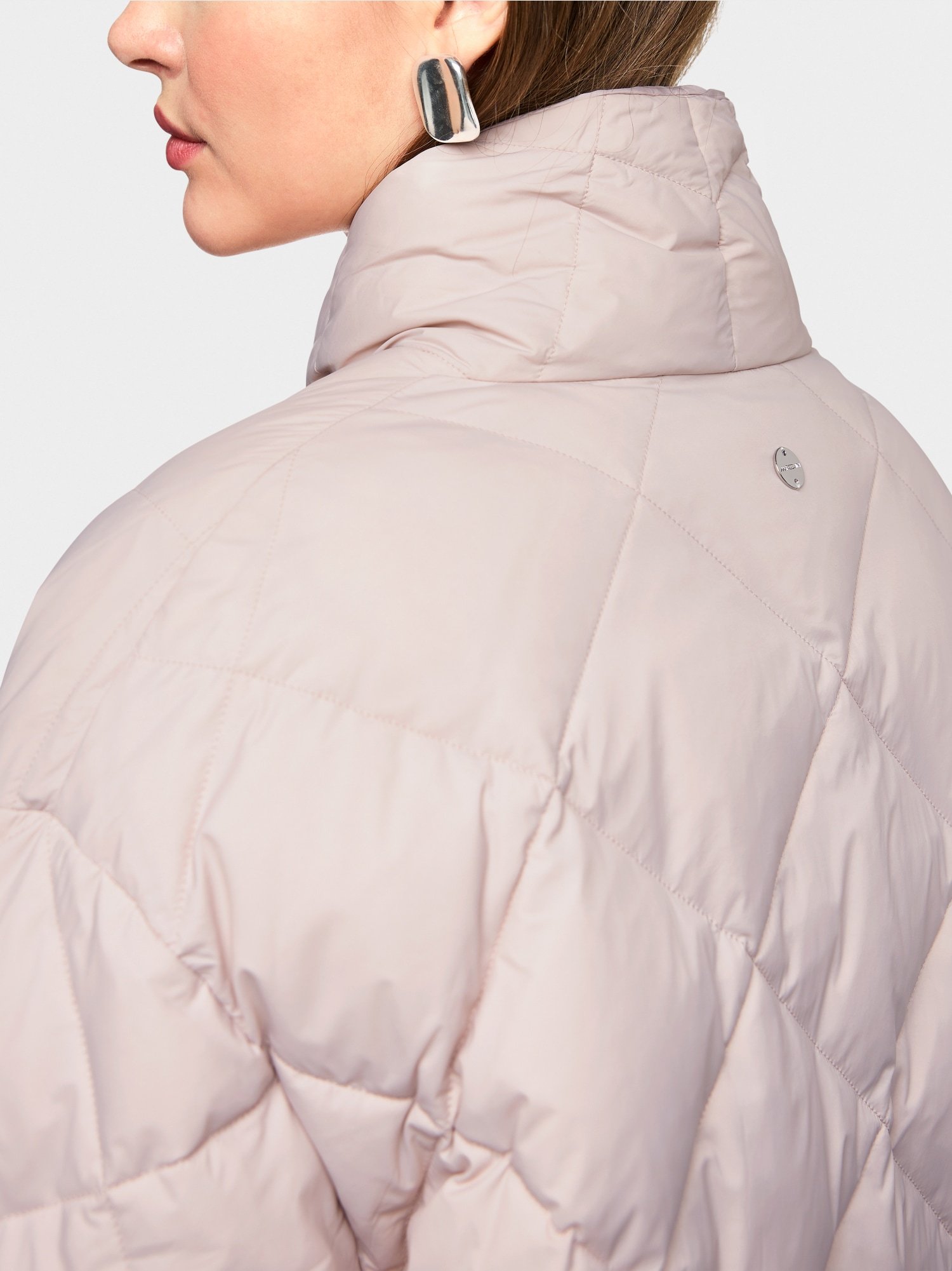 Daunen-Steppmantel mit Wendemöglichkeit Desert Taupe
