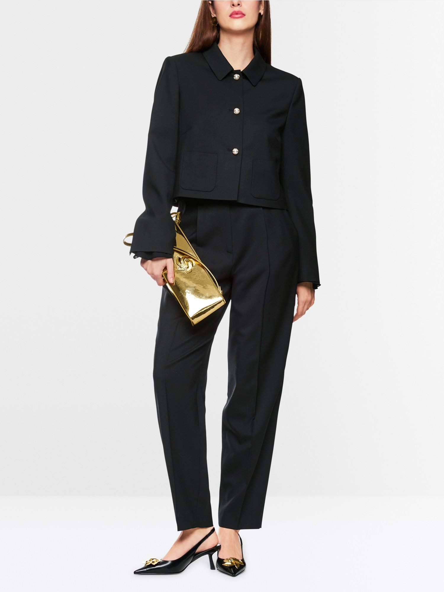 Elegante Jacke mit Perlen-Knöpfe