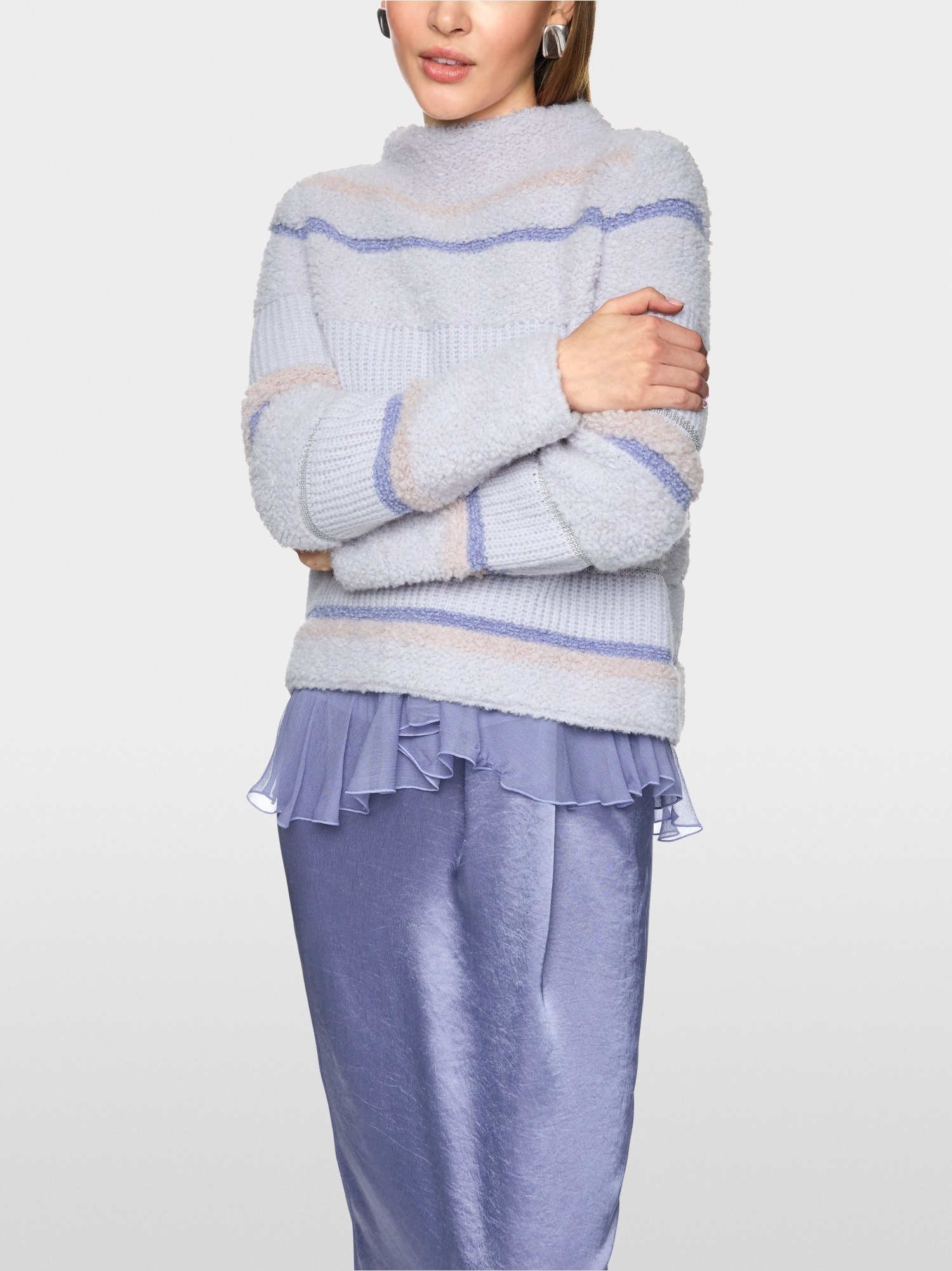 Streifen-Pullover Knitted in Germany