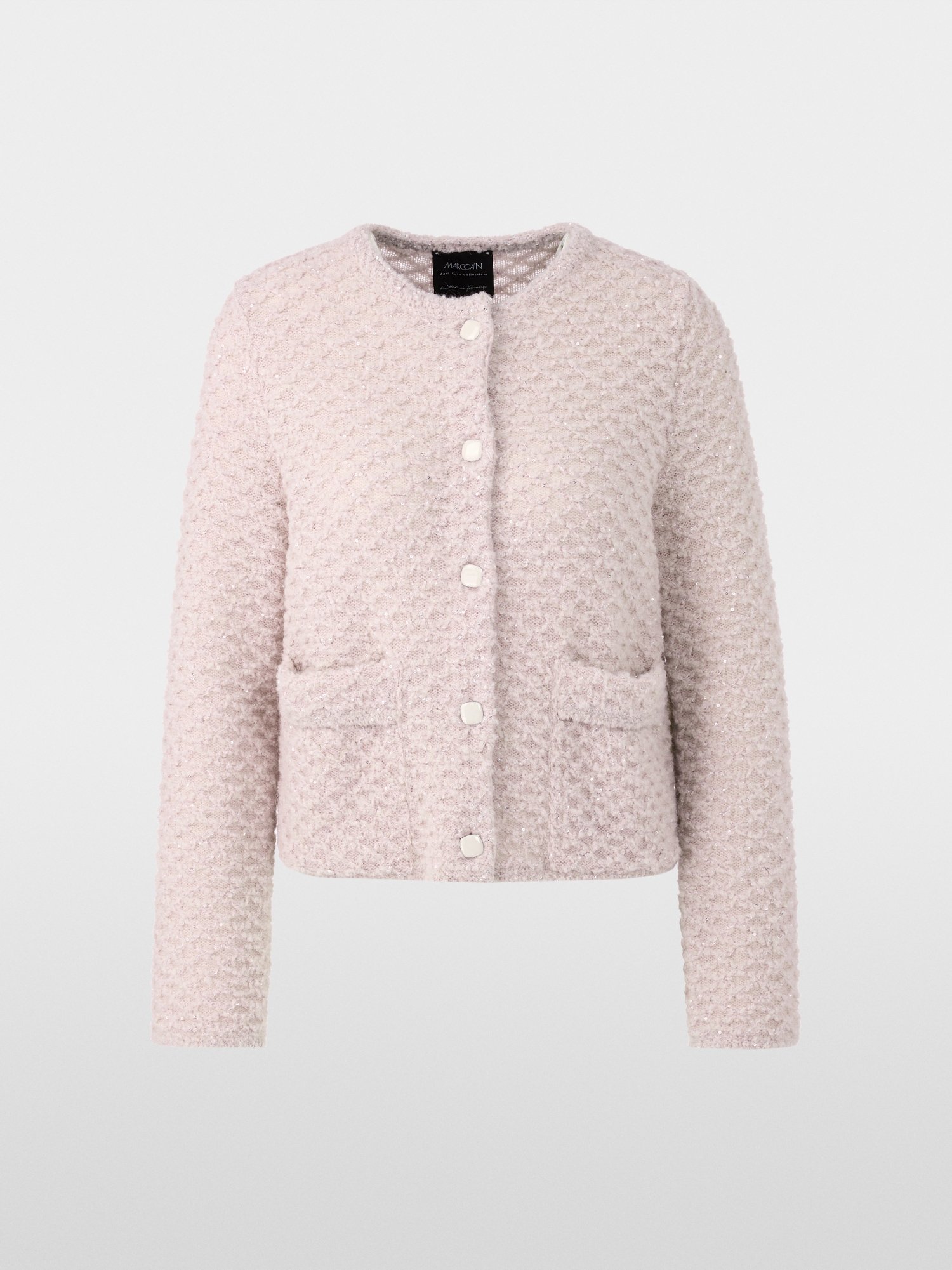 Eleganter Cardigan Knitted in Germany Light Desert Taupe