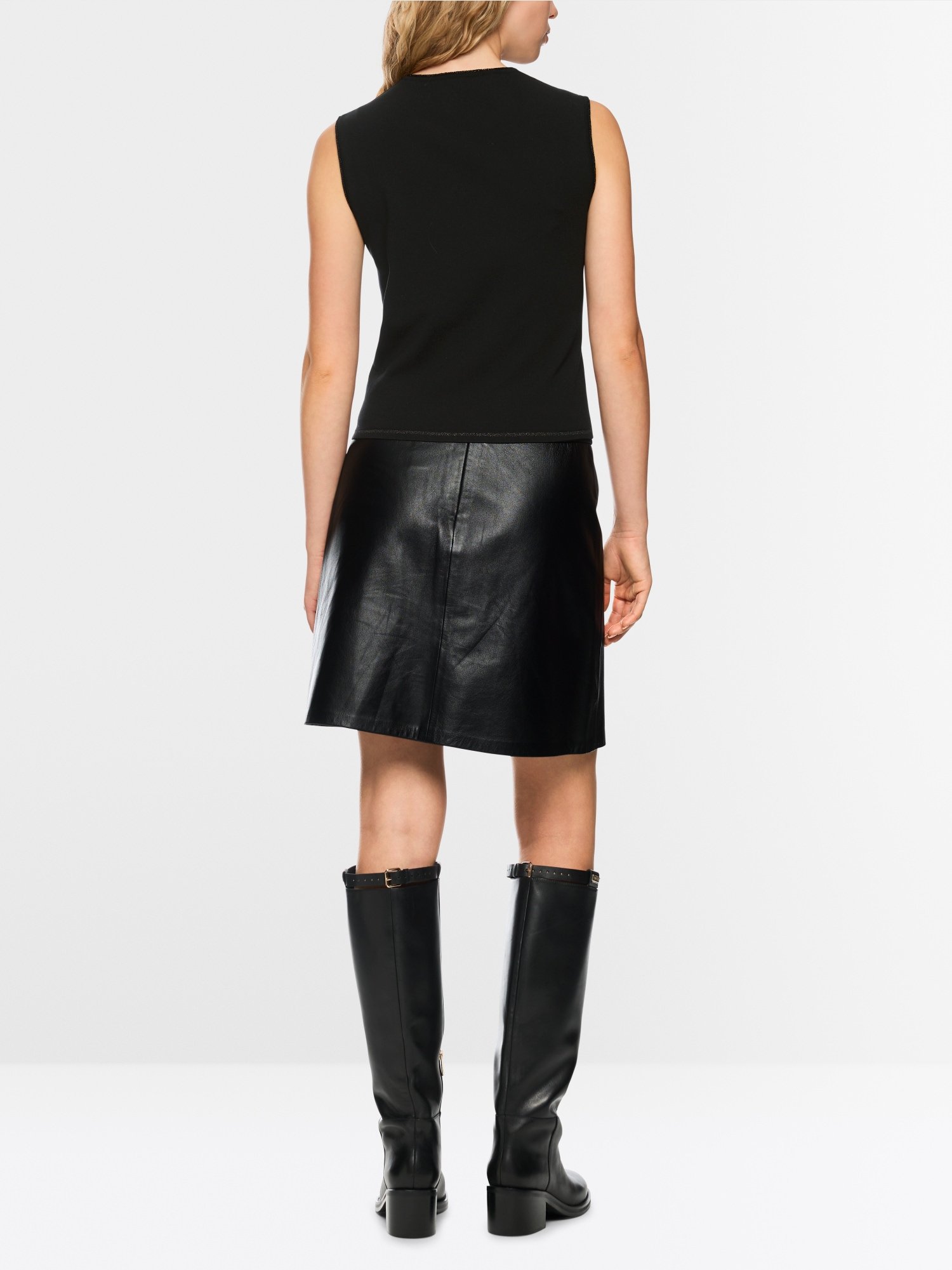 Feinstrick-Top Knitted in Germany Schwarz