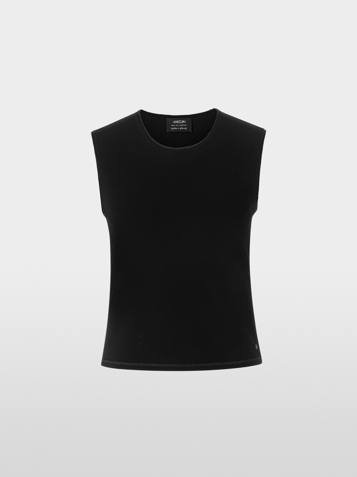 Feinstrick-Top Knitted in Germany Schwarz