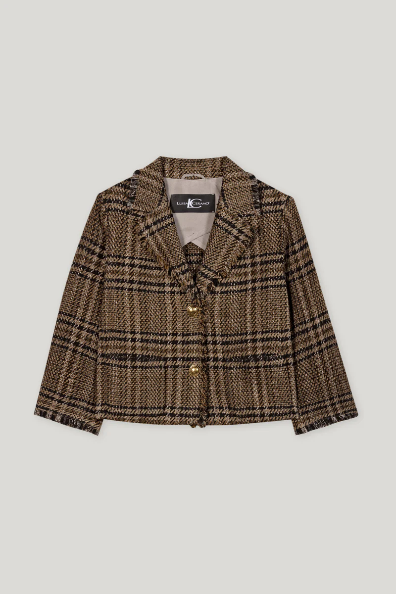 Karo-Blazerjacke